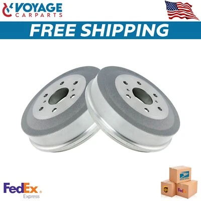 Nuevo juego de pares traseros del lado del conductor y del pasajero del tambor de freno para camioneta Chevy GM Foto 1 de 4