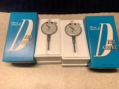 Machinist Tools: Lot of 2 TecLock 1" Dial Gauge (NOS)