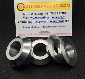 Kawasaki ZX6R ZX6 2005 - 2006 05 06 Distanziatori ruote captive. Set Supersport. - Foto 1 di 3