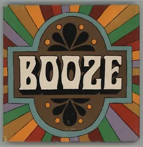 BOOZE 1960s Cocktail Book Mod Psychedelic Art Determined Productions - Picture 1 of 7
