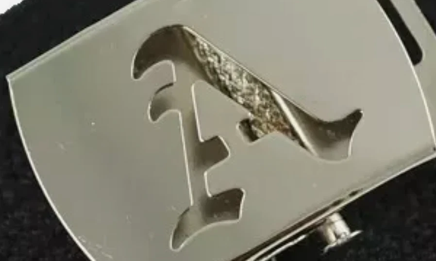 Canvas Pink Web Military Belt Chrome Buckle Old English A-Z 60 " 70 " 80 " - Image 1 of 1