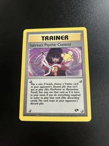 Sabrina's Psychic Control 121/132 Gym Challenge Regular WOTC Pokemon TCG NM - Picture 1 of 2
