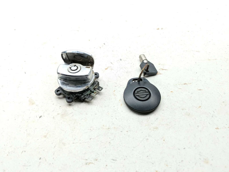 99-06 Harley Davidson Fat Boy FLSTFI Juego de bloqueo Interruptor de encendido y llave Foto 1 de 4