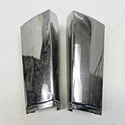 Par de extensiones cromadas guardabarros parrilla delantera Kaiser 1952-1953 usado raro de colección Foto 1 de 4