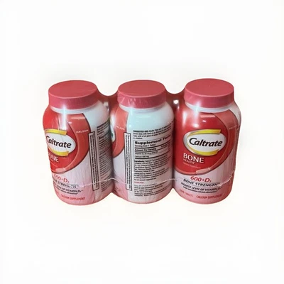 3 件装 Caltrate Bone Health 600 + D3 骨强度钙 200 克拉 (07/2026) — 第 1/3 张图片