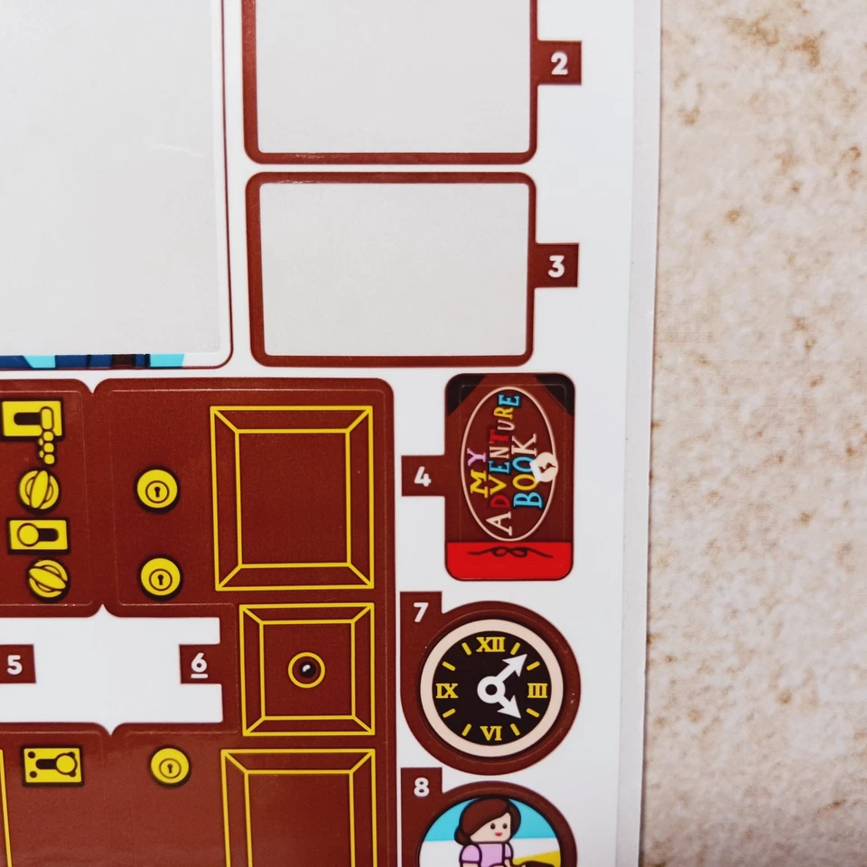 Nuevo juego de pegatinas LEGO Family MI LIBRO DE AVENTURAS pegatina gestión de la ira falta Foto 1 de 2