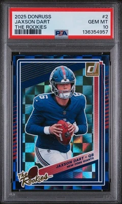 Panini Donruss #2 Jaxson Dart The Rookies 2025 PSA 10 Foto 1 de 3