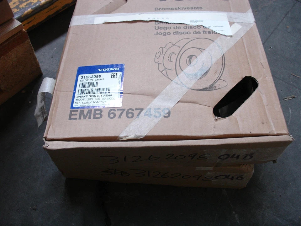 Rotor de freno de disco trasero 31262098 x2 para Volvo 960 1990-1996 Foto 1 de 1