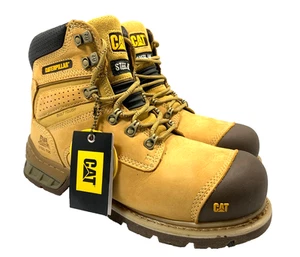 Caterpillar Brakeman ST Zip Safety Work Boot Mens Size US 8 P717493 LIKE NEW - Foto 1 di 8
