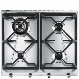 SMEG SRV564GH3 PIANO COTTURA DA INCASSO 60 CM 4 FUOCHI A GAS INOX - Foto 1 di 2