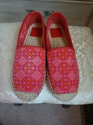 Alpargatas de lona Tory Burch 4T estampado volcán rojo talla 7 Foto 1 de 4
