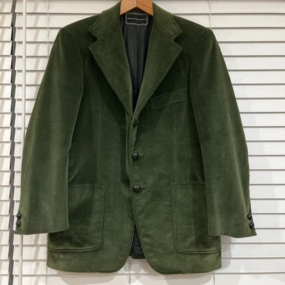 Blazer De Colección Saks Fifth Avenue Pana Abrigo Deportivo Chaqueta Verde Para Hombre 40R (?) Foto 1 de 4