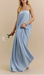 Reformation Maribelle Damenkleid Mineral Größe 0 348 $ - Bild 1 von 8