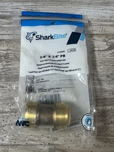 SharkBite 3/4" x 3/4" Push To Connect Coupling PEX CPVC Polybutylene Adapter - Picture 1 of 5
