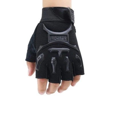 Guantes de medio dedo para niños 4-9 años niños niñas antideslizantes guantes deportivos al aire libre (azul... Foto 1 de 4