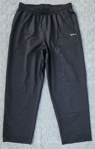 Men's Y2K Reebok Windbreaker Mesh Lined Warm-Up Track Pants in Black; Size Large - Picture 1 of 10