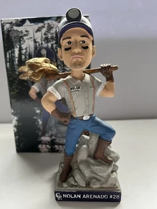 Colorado Rockies 2016 Nolan Arenado Gold Glove Miner Bobblehead - Picture 1 of 7