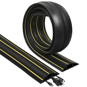 Floor Cable Cover, 6 ft Cord Cover for Wires on Floor, Extension Cord Wire Co... - Bild 1 von 7