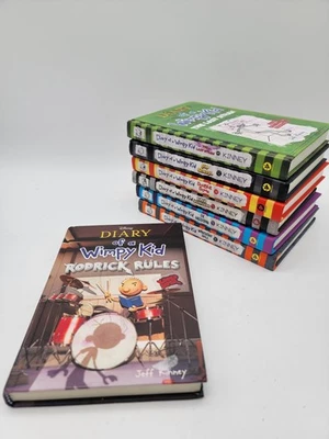 Diary of a Wimpy Kid Lot Set of 7 Jeff Kinney Hardcover Rodrick Rules Last Straw - Image 1 of 3