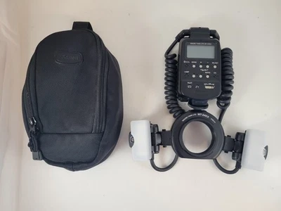 Canon Macro Twin Lite MT-24EX Camera Flash - With Bag - TESTE and WORKING - Image 1 of 4