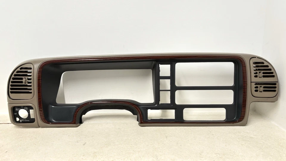 95-99 Escalade Sierra Silverado Tahoe Yukon Suburban Dash Bezel Woodgrain OEM - Image 1 of 4