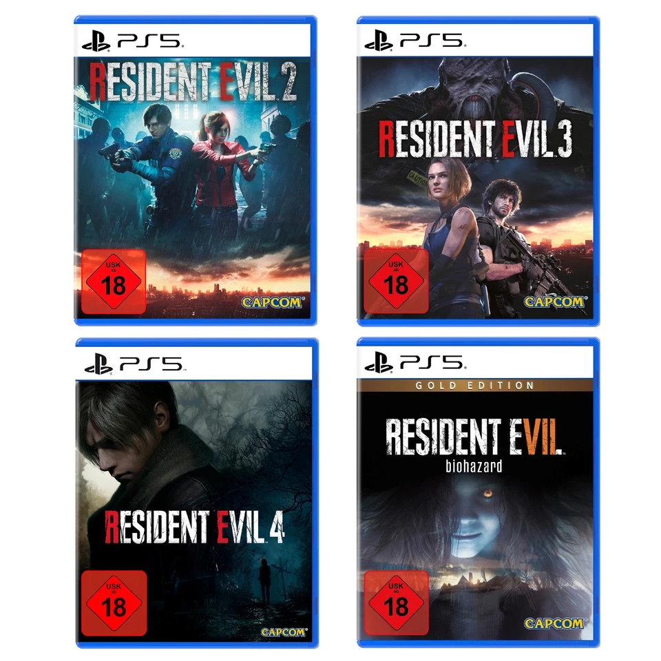 Resident Evil 2 3 4 7 PS5 Spiel PlayStation 5 Game Neu OVP Deutsch Version - Bild 1 von 4