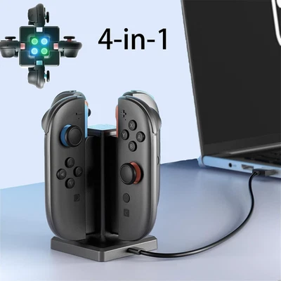 Base de Carga Joy-con, Base de Carga USB-C Indicador LED para Nintendo Switch 2 Foto 1 de 4