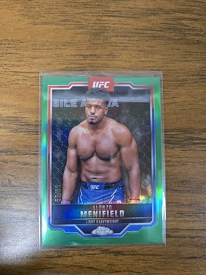 2025 Topps Chrome UFC - Alonzo Menifield #159 Green Refractor /99 - Image 1 of 3