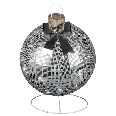 32" Disco Sparkle Silver Christmas Ornament Outdoor Yard Decoration - Image 1 of 3