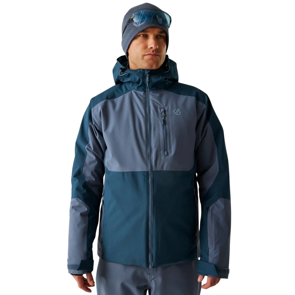 Chaqueta de esquí impermeable Dare 2b Eagle III para hombre - azul índigo/denim claro de luna - 2XL Foto 1 de 4