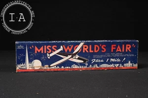 Vintage Miss World’s Fair Flying Model Airplane in Original Box - Picture 1 of 9