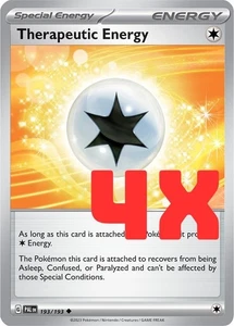 4X JCC Pokémon Energía Terapéutica S&V Paldea Evolved 193/193 Regular 2023 Casi Nuevo - Imagen 1 de 1