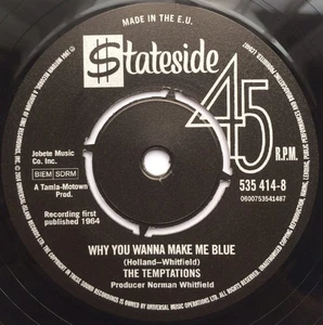NEW! TEMPTATIONS Girl (Why you wanna make me blue)/ The  Way You Do  - 535 414-8 - Picture 1 of 1