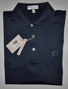 Polo nuova PETER MILLAR SUMMER COMFORT con bottoni LOBLOLLY GOLF CLUB S blu navy - Foto 1 di 8