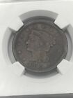 1845 Braided Hair Large Cent NGC Genuine Stack’s W 57th Street Collection