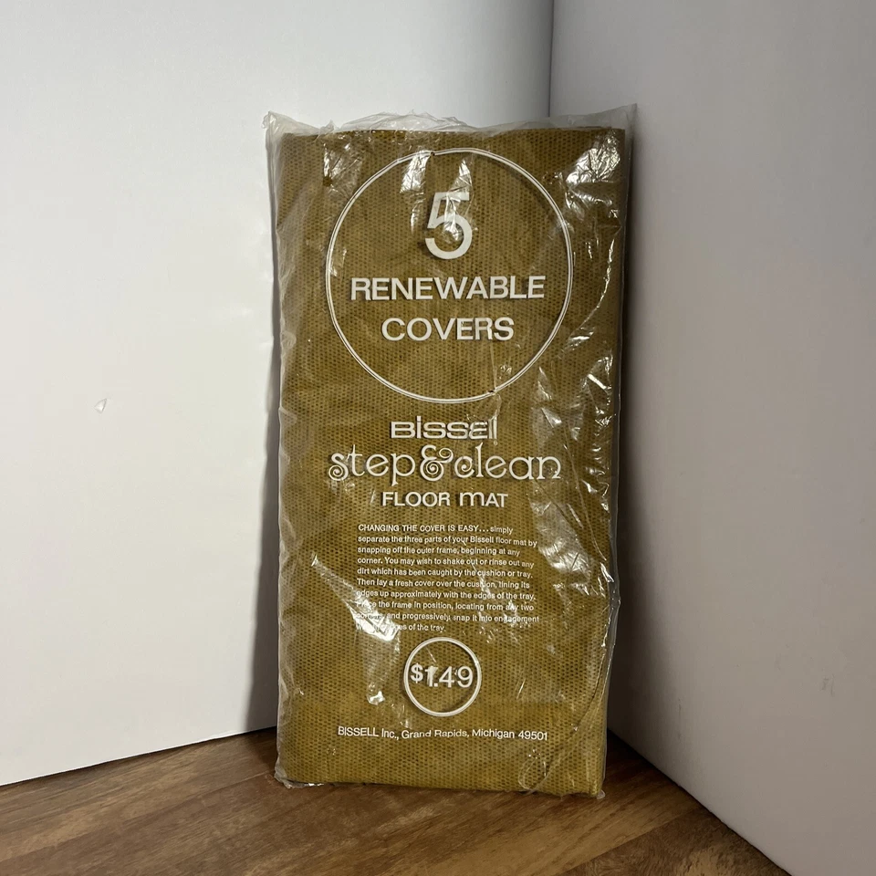 5 Cubiertas Renovables Vintage Bissell Step & Clean Alfombrilla  Foto 1 de 3