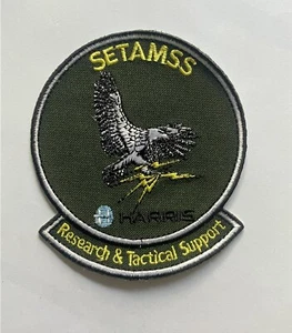 USAF Air Force SETAMSS Harris Research & Tactical Support Patch - Bild 1 von 1