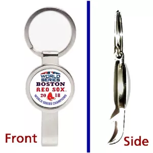 Boston Red Sox 2018 World Series Silver Pendant or Keychain secret bottle opener - Picture 1 of 1