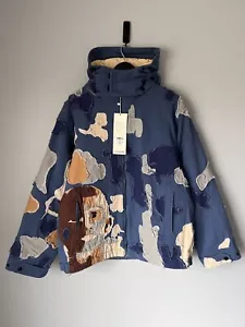 Kidsuper Studios Patchwork Canvas Zip Up Jacket - Size XL - Blue - NEW - Picture 1 of 10