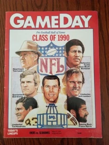  49ERS VS SEAHAWKS SPIELTAG HALL OF FAME PROGRAMM 31. AUGUST 1990 KERZENSTÄNDER PARK   - Bild 1 von 1
