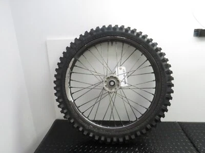 04-10 CRF250R CRF 250R OEM RUEDA DELANTERA LLANTA Y NEUMÁTICO 44650-KRN-A30 2008* Foto 1 de 4