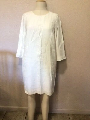 Vince  Women”s White Dress 3/4Sleeve Size 10 - Image 1 of 4