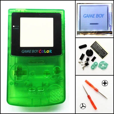 GBC Nintendo Game Boy Color Frontlit Frontlight Kit Clear Green - Image 1 of 3
