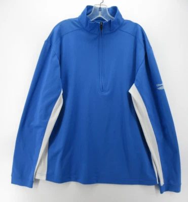 Straight Down Jacket  Men Large Blue Golf 1/4 Zip Pullover Performance Active - Image 1 of 4