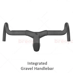 Gravel Road Bike Carbon Integrated Handlebar 31.8 Mm 380-440mm with Spacers - Picture 1 of 48