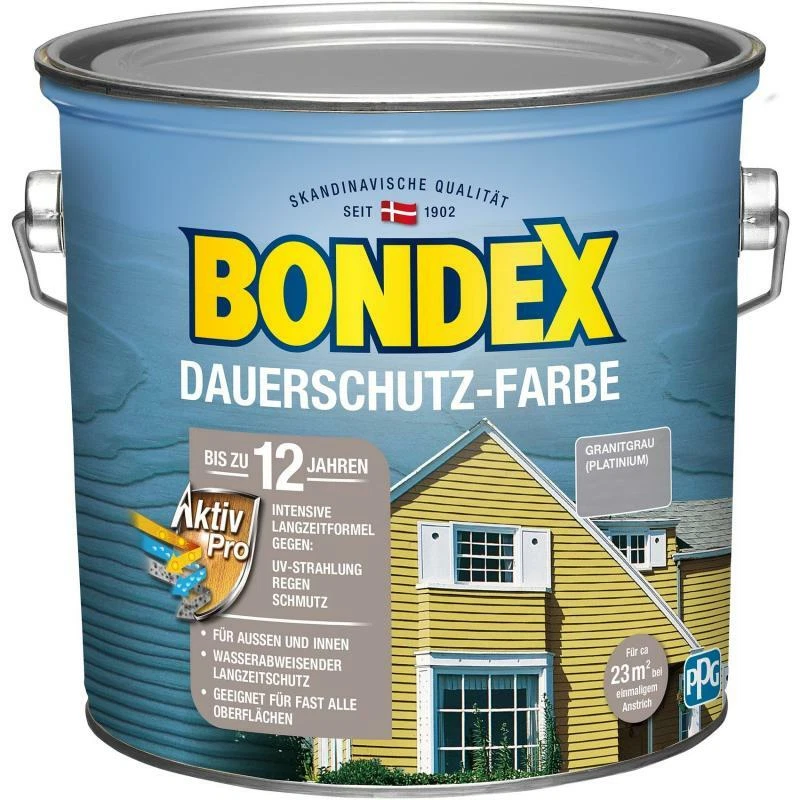 Bondex 2,5L Dauerschutz-Holzfarbe - Platinium (329873)