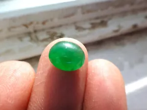 Cabochon verde giallo giadeite originale naturale originale - Foto 1 di 11
