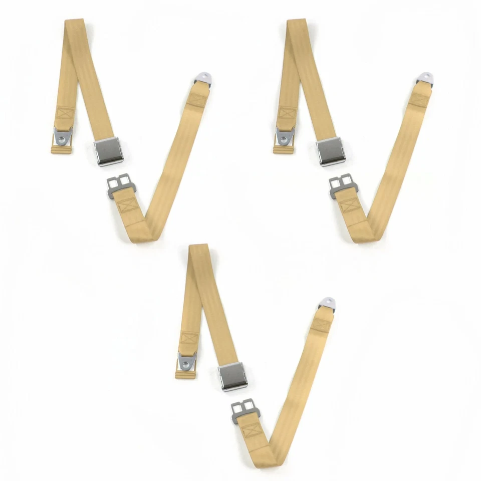 Chevy Truck 1947 - 1954 Airplane 2pt желтовато-коричневый комплект ремней безопасности - 3 ремня грузовик - Изображение 1 из 1