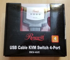 New listing
Rosewill usb cable Kvm switch 4-port (control 4 Pcs)