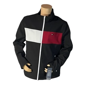 Chaqueta Tommy Hilfiger Active Soft Shell negra para hombre talla XL (158AP521) - Imagen 1 de 5